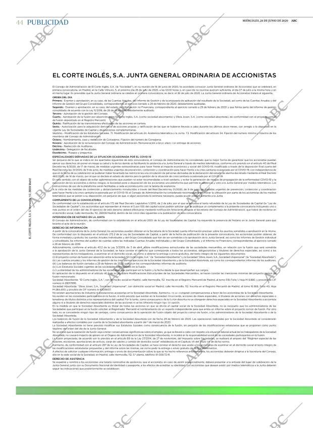 ABC CORDOBA 24-06-2020 página 44