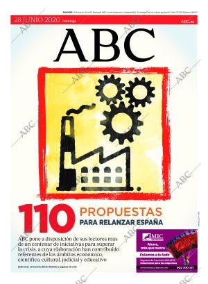 ABC MADRID 28-06-2020 página 1
