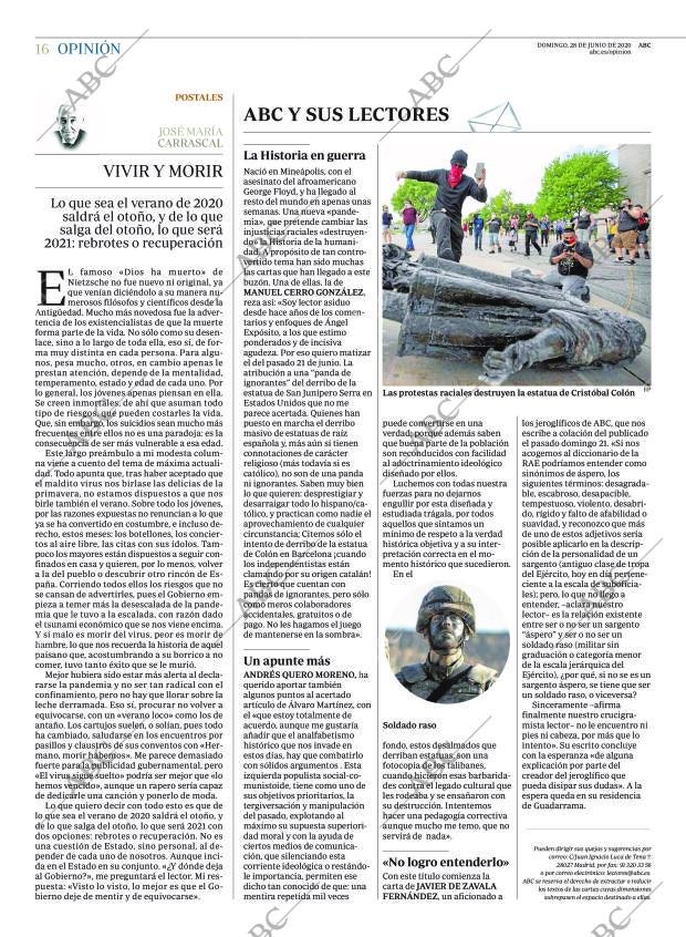ABC MADRID 28-06-2020 página 16