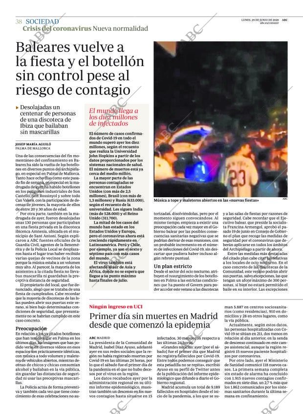ABC MADRID 29-06-2020 página 38