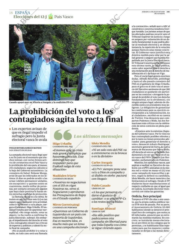 ABC MADRID 11-07-2020 página 18