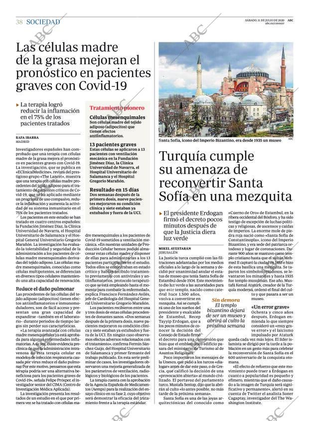 ABC MADRID 11-07-2020 página 38