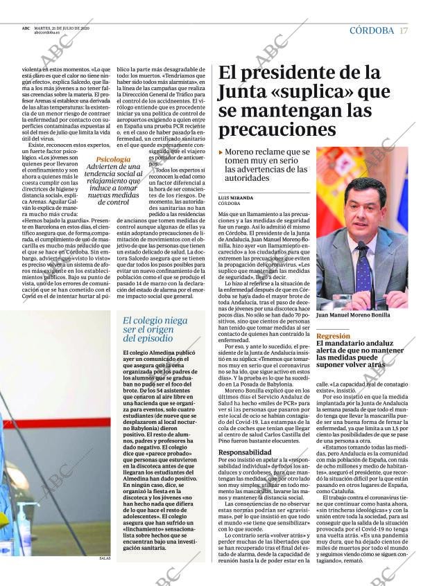 ABC CORDOBA 21-07-2020 página 17