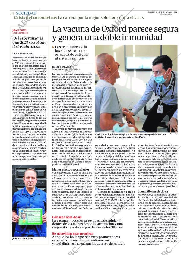 ABC CORDOBA 21-07-2020 página 54
