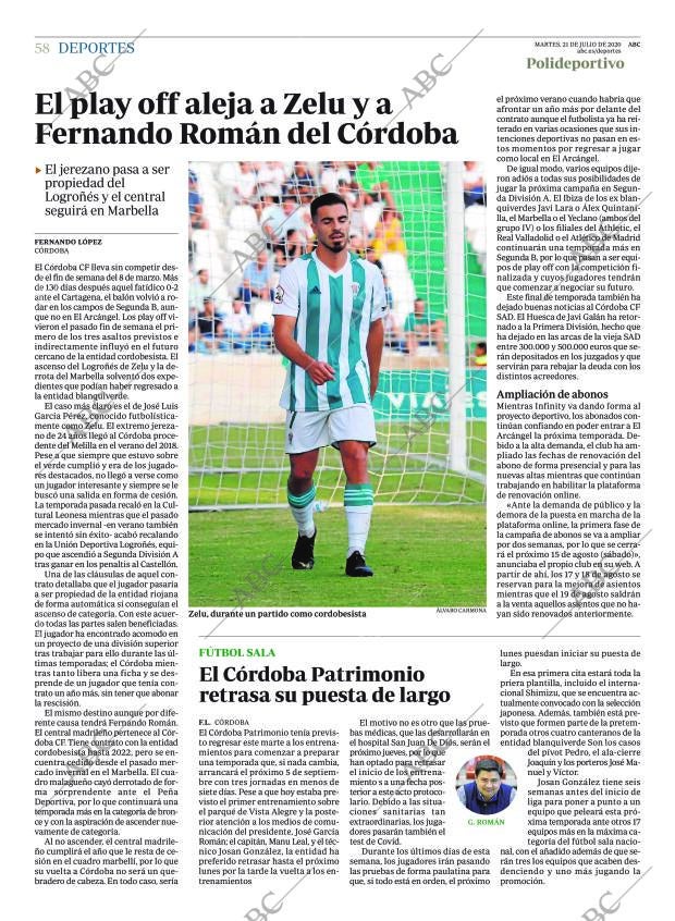 ABC CORDOBA 21-07-2020 página 58