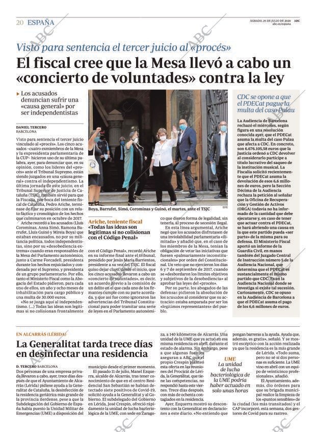 ABC MADRID 25-07-2020 página 20
