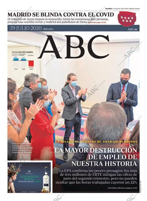 ABC MADRID 29-07-2020 página 1