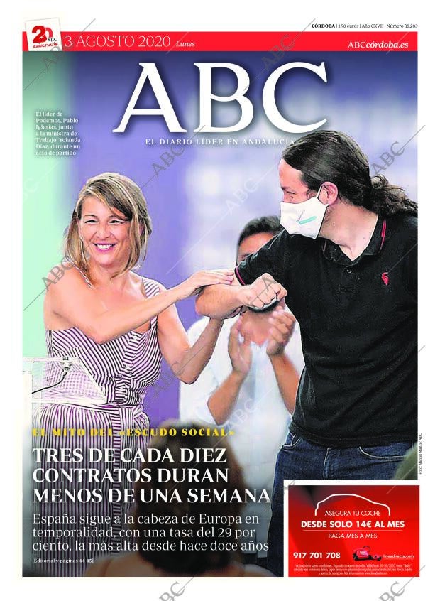 ABC CORDOBA 03-08-2020 página 1