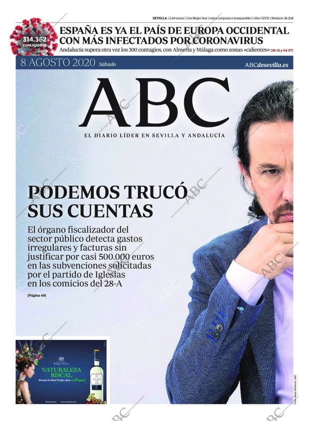 ABC SEVILLA 08-08-2020 página 1