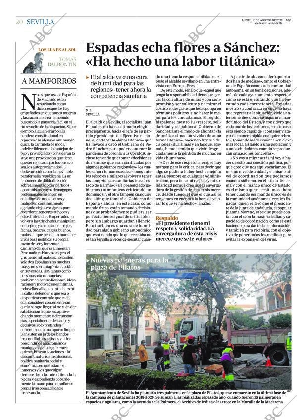 ABC SEVILLA 10-08-2020 página 20