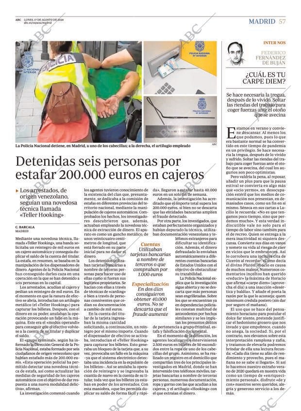 ABC MADRID 17-08-2020 página 57