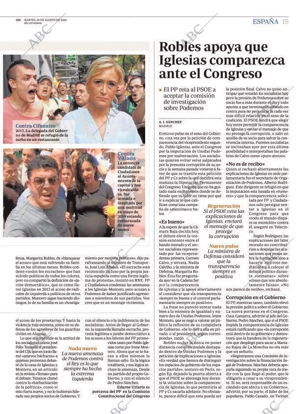 ABC MADRID 25-08-2020 página 15