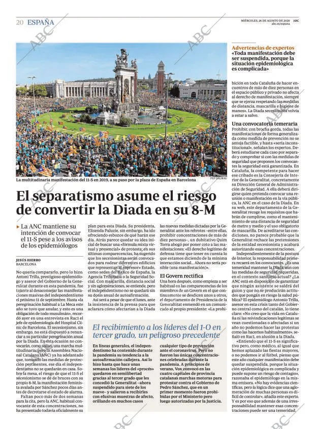 ABC MADRID 26-08-2020 página 20