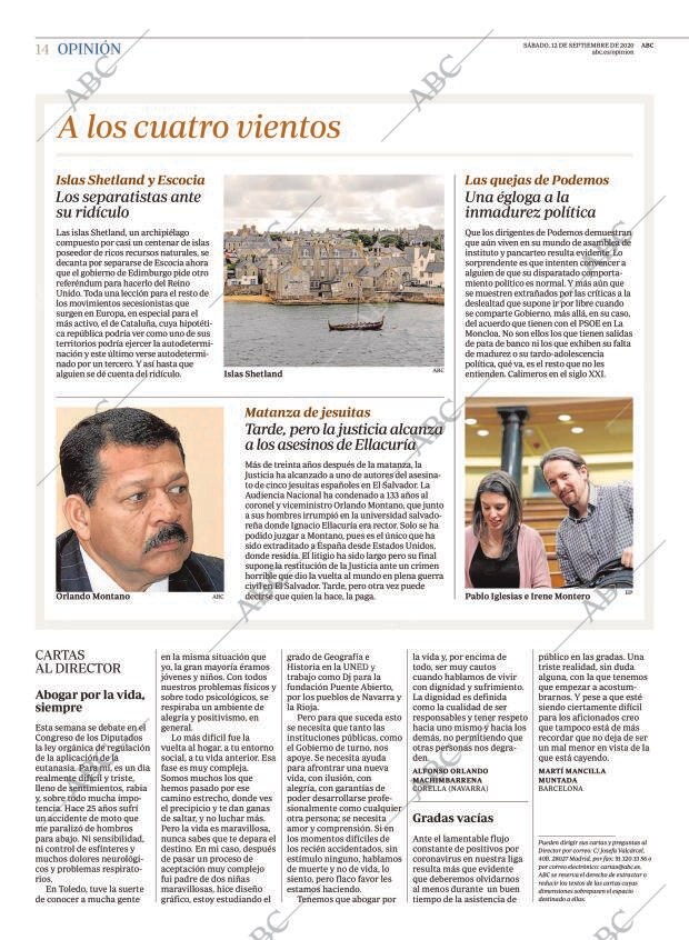 ABC MADRID 12-09-2020 página 14