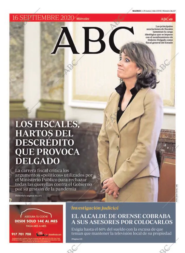 ABC MADRID 16-09-2020 página 1