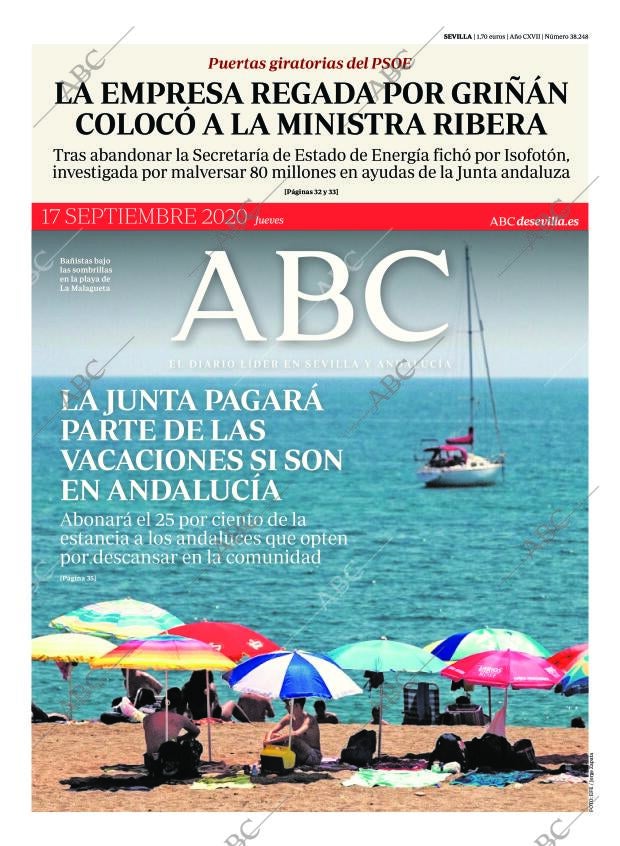 ABC SEVILLA 17-09-2020 página 1