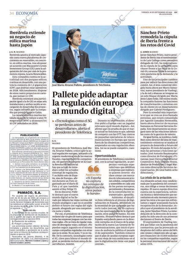 ABC MADRID 18-09-2020 página 34