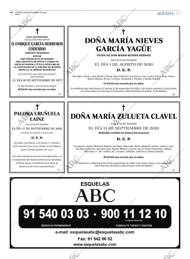 ABC MADRID 18-09-2020 página 57