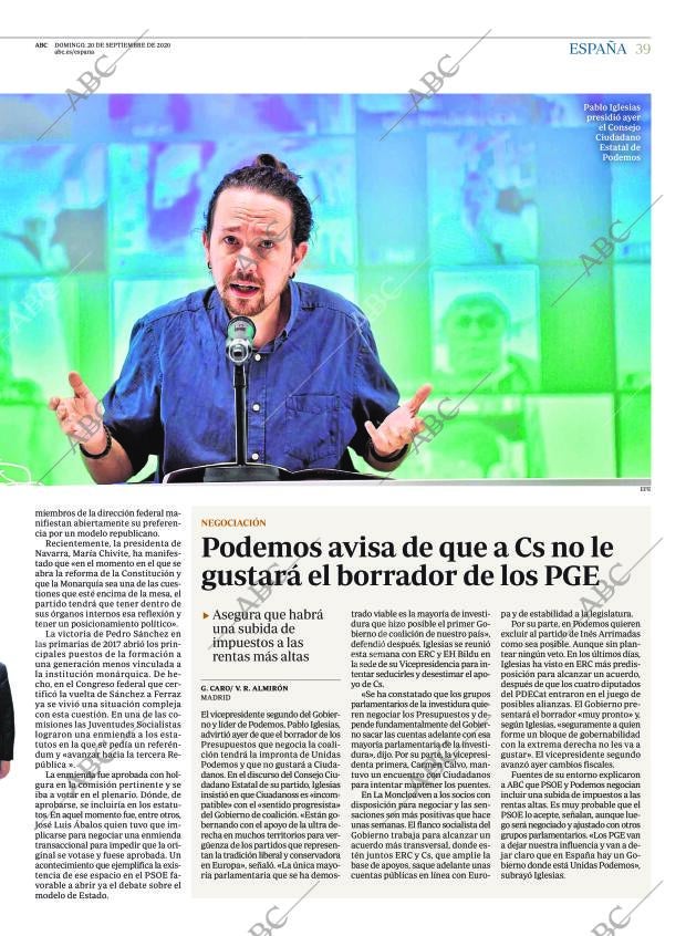 ABC CORDOBA 20-09-2020 página 39