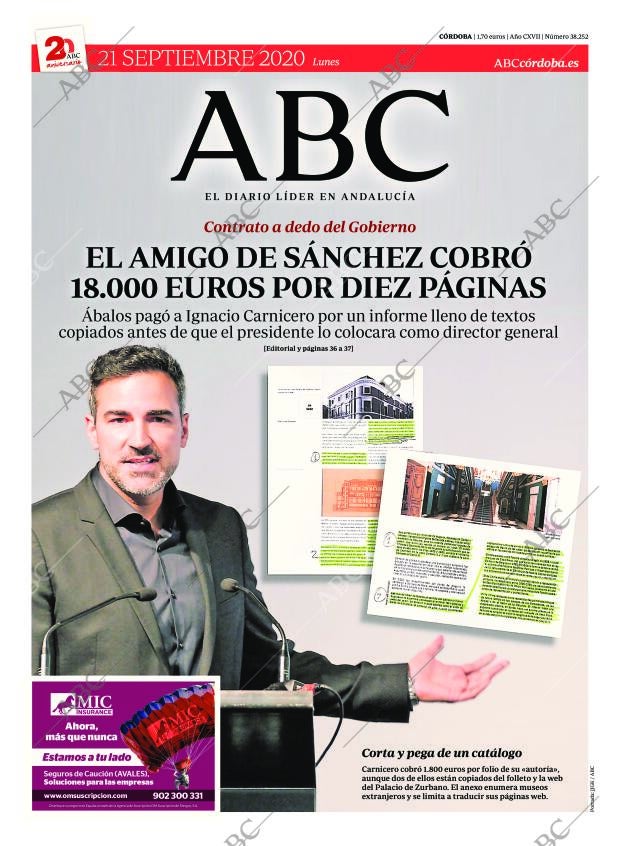 ABC CORDOBA 21-09-2020 página 1