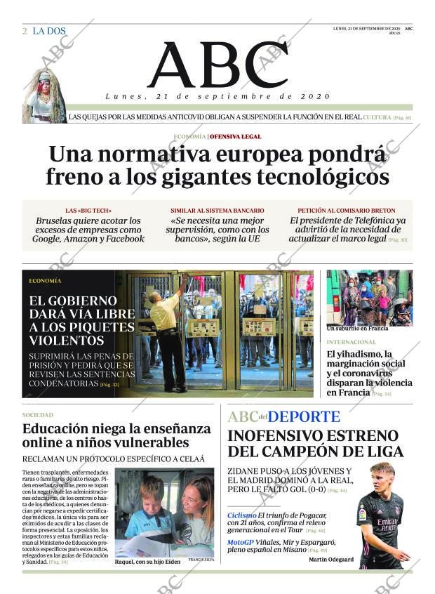 ABC MADRID 21-09-2020 página 2