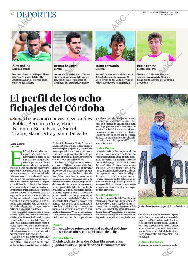 ABC CORDOBA 22-09-2020 página 60
