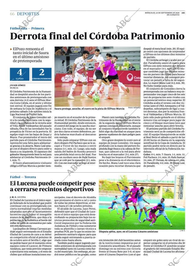 ABC CORDOBA 23-09-2020 página 66