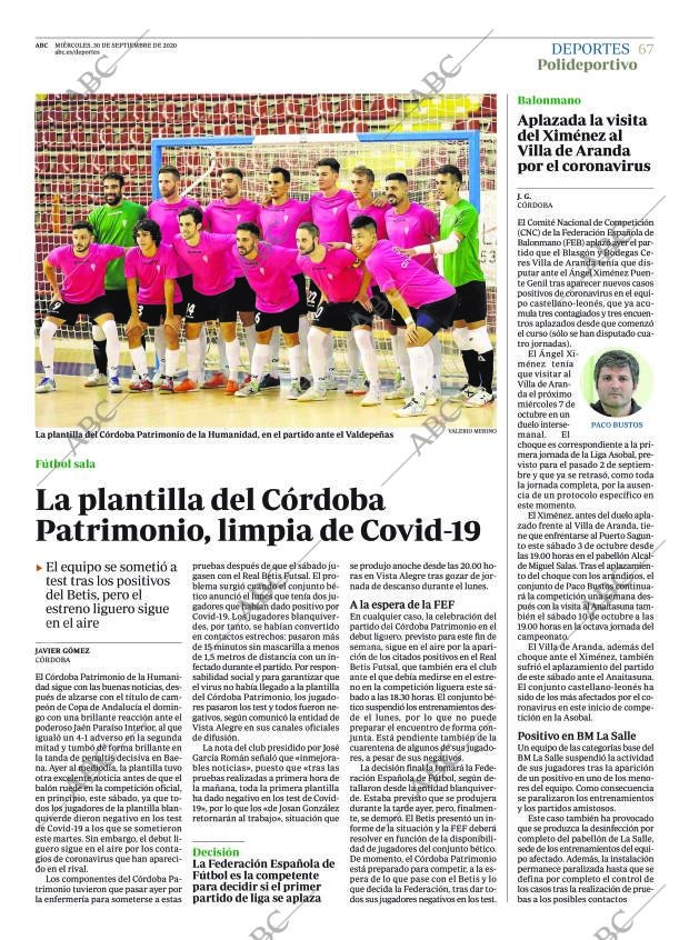 ABC CORDOBA 30-09-2020 página 67