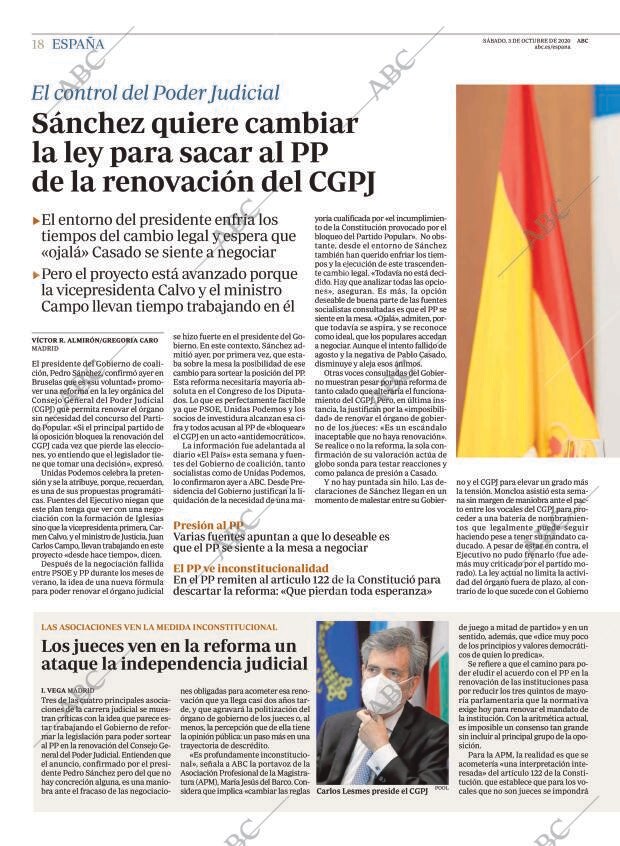ABC MADRID 03-10-2020 página 18