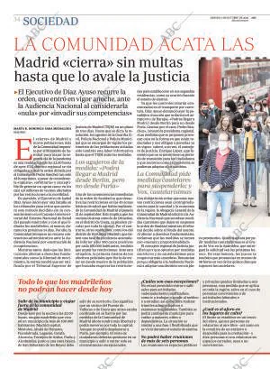 ABC MADRID 03-10-2020 página 34