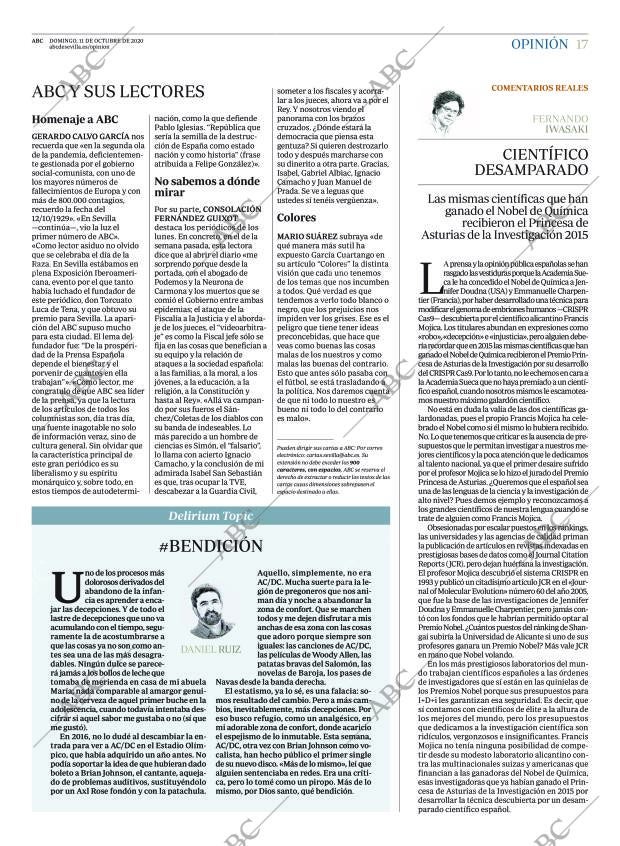 ABC SEVILLA 11-10-2020 página 17