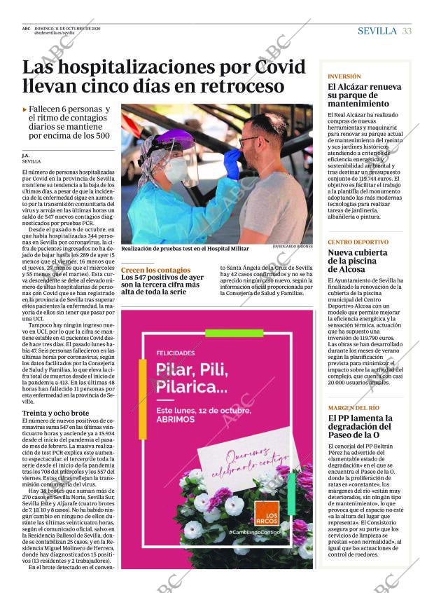 ABC SEVILLA 11-10-2020 página 33