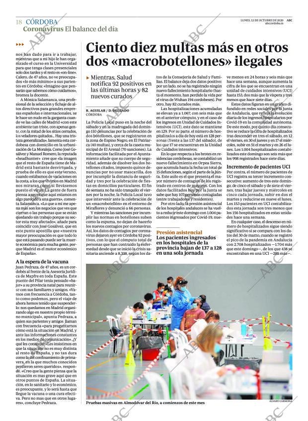 ABC CORDOBA 12-10-2020 página 18