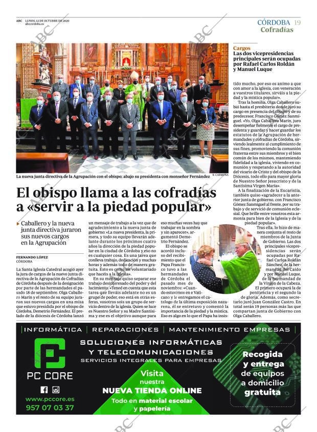 ABC CORDOBA 12-10-2020 página 19