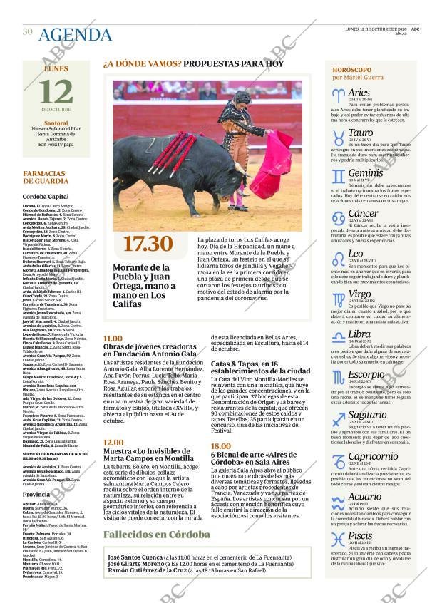 ABC CORDOBA 12-10-2020 página 30