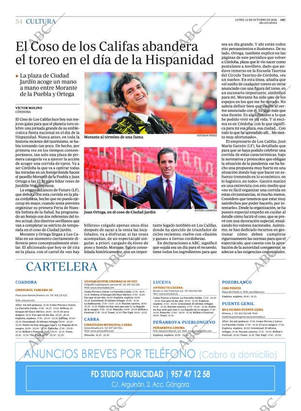 ABC CORDOBA 12-10-2020 página 54