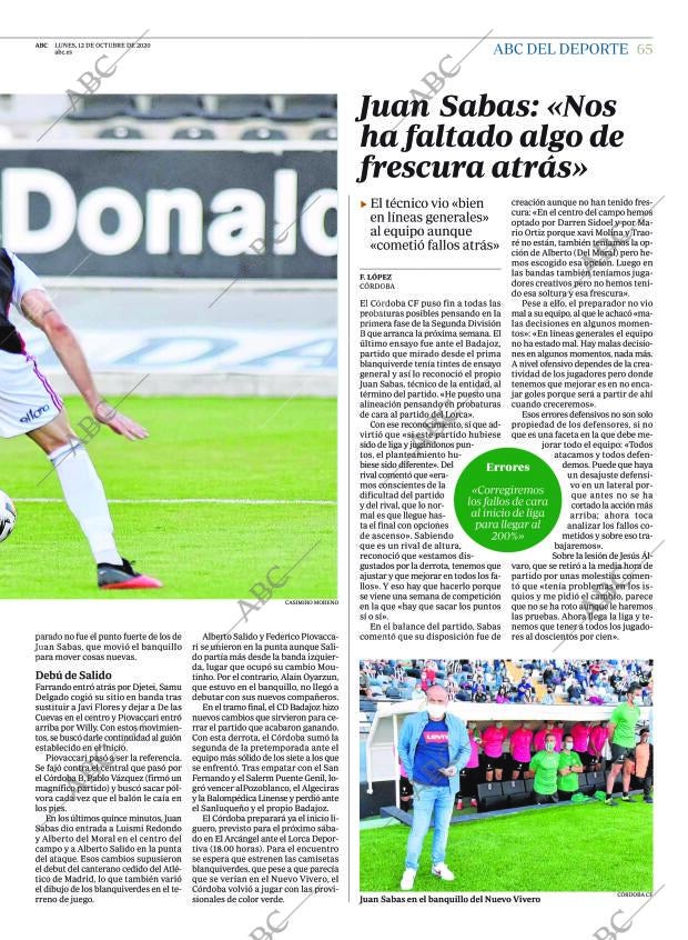 ABC CORDOBA 12-10-2020 página 65