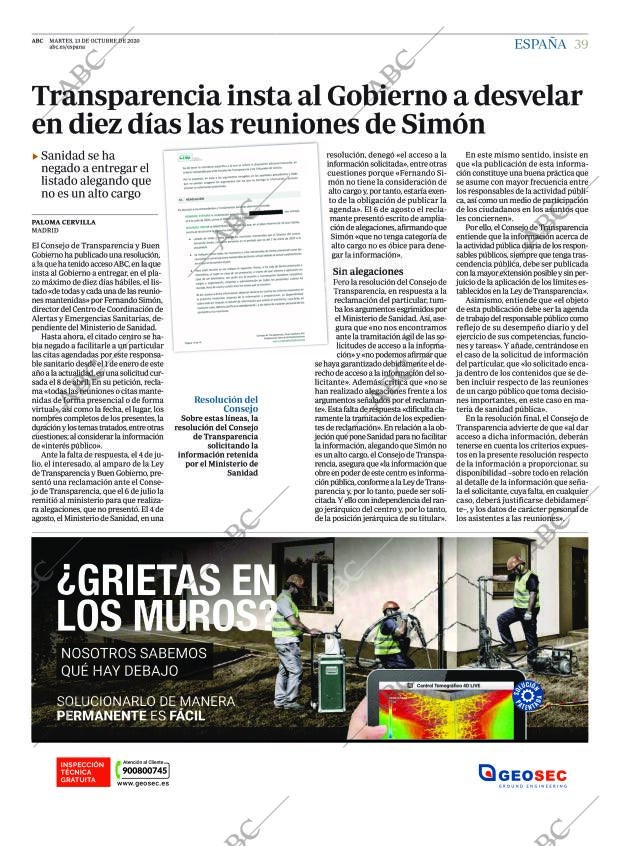 ABC CORDOBA 13-10-2020 página 39