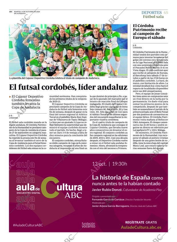 ABC CORDOBA 13-10-2020 página 65