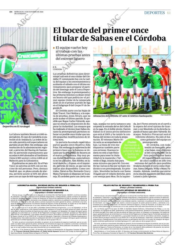 ABC CORDOBA 14-10-2020 página 61