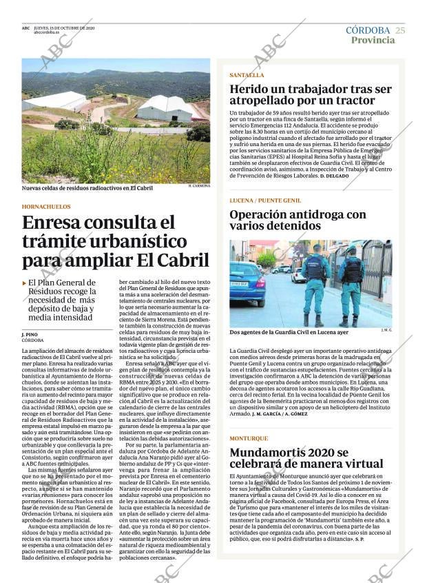 ABC CORDOBA 15-10-2020 página 25