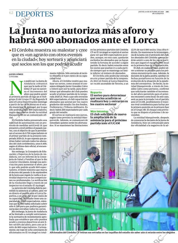 ABC CORDOBA 15-10-2020 página 62