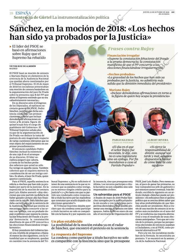 ABC MADRID 15-10-2020 página 18