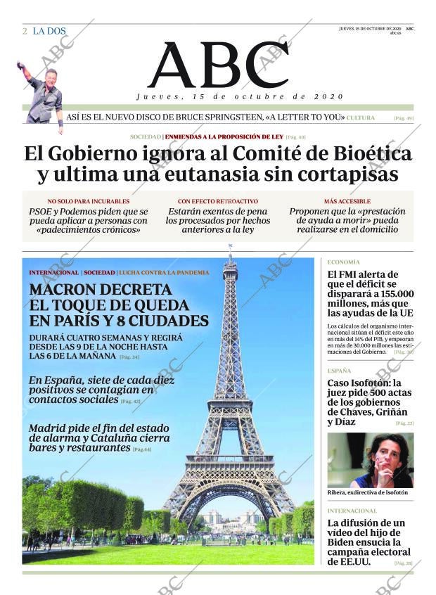 ABC MADRID 15-10-2020 página 2
