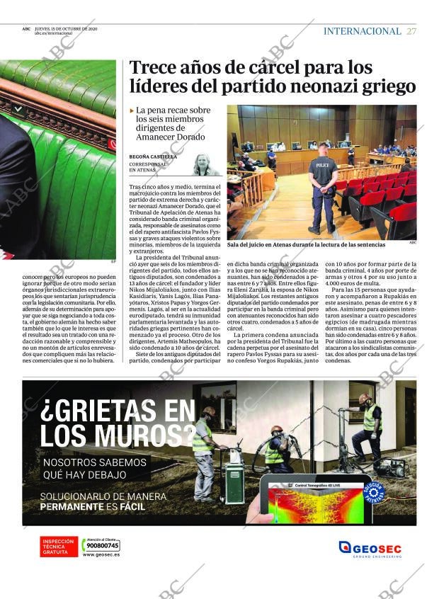 ABC MADRID 15-10-2020 página 27