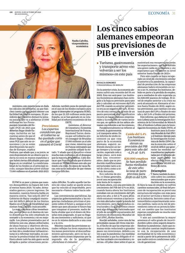 ABC MADRID 15-10-2020 página 31
