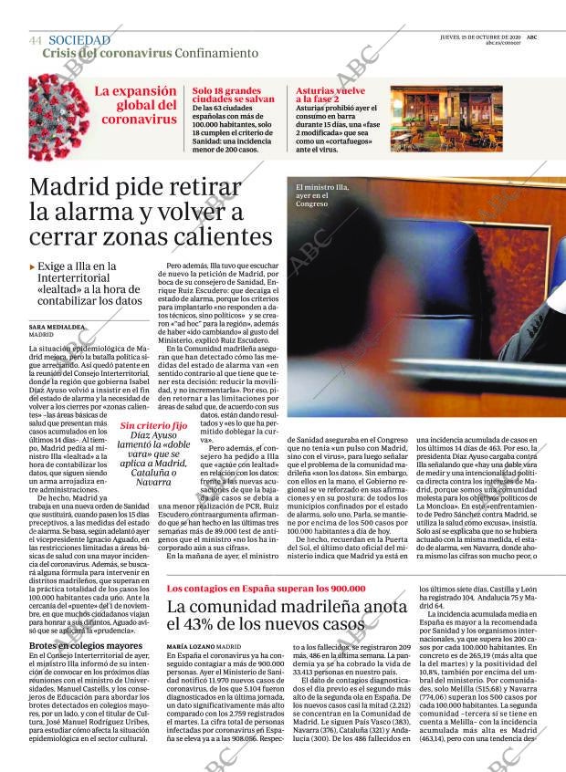 ABC MADRID 15-10-2020 página 44