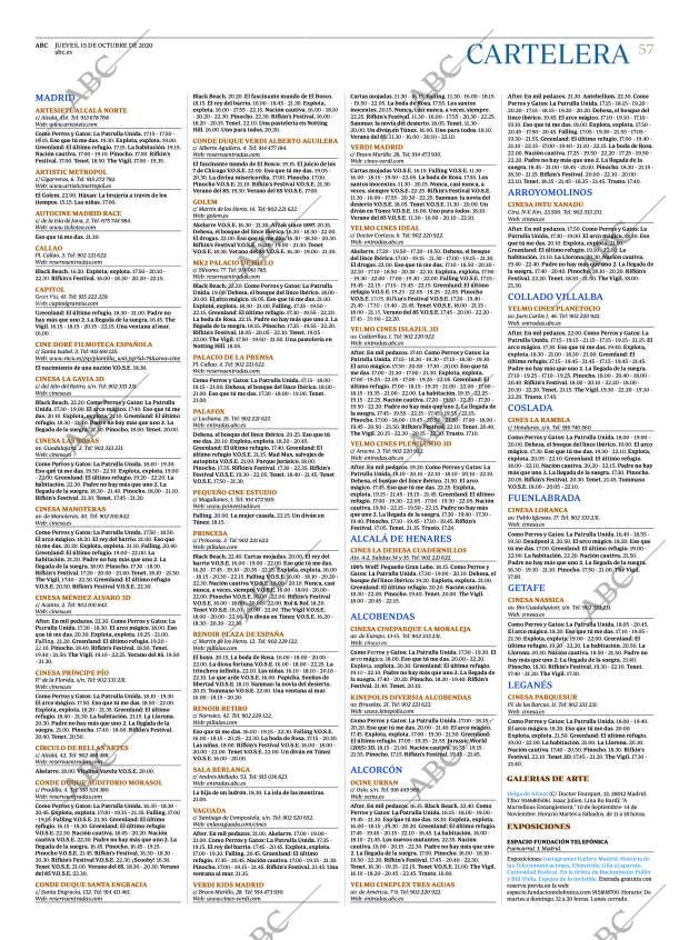 ABC MADRID 15-10-2020 página 57