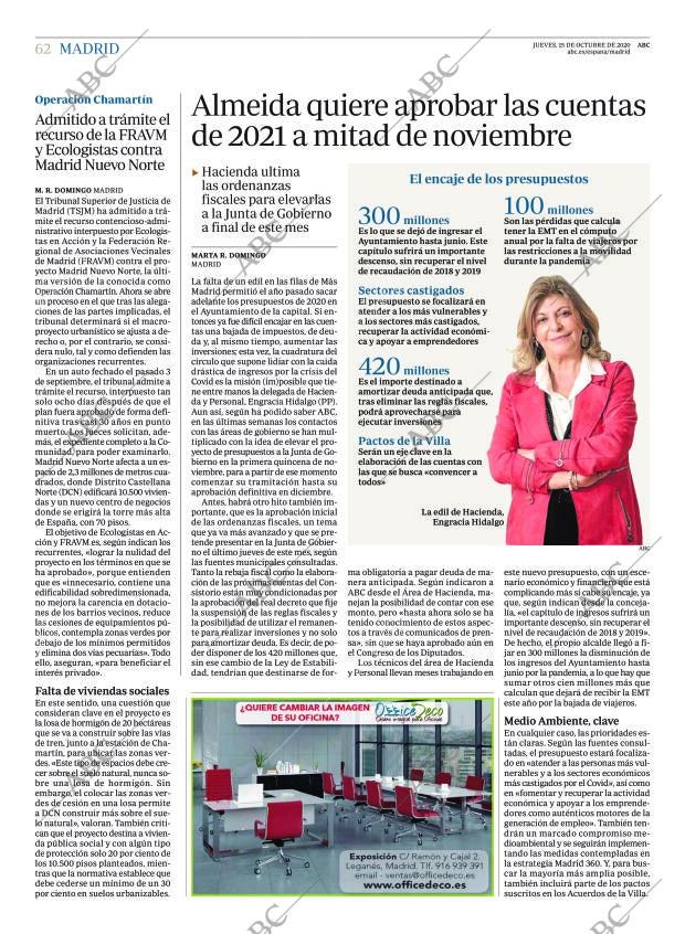 ABC MADRID 15-10-2020 página 62
