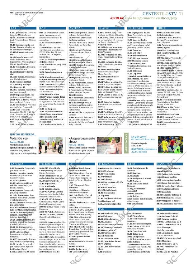 ABC MADRID 15-10-2020 página 71